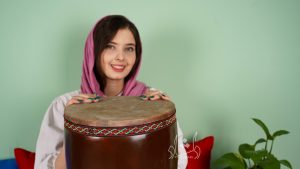 تمبک حلمی مدل یک تکه دهانه ۲۶