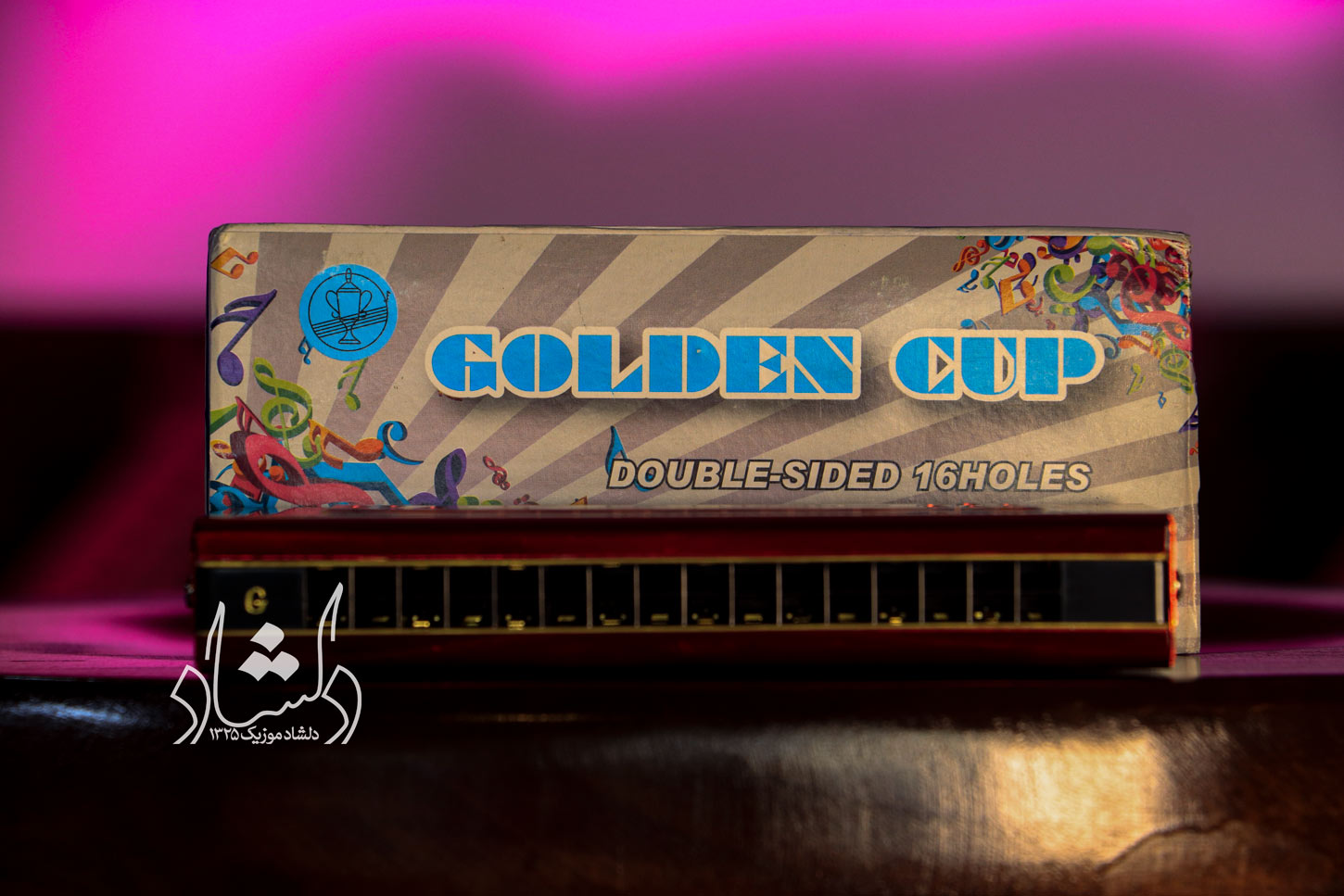 جعبه و سازدهنی گلدن کاپ Golden Cup Double Side