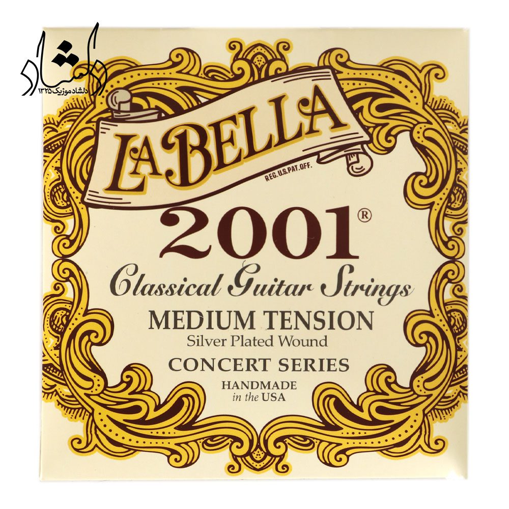 سیم گیتار کلاسیک لابلا مدل Medium La ‌Bella-2001 طرح اصلی (غیر اورجینال)