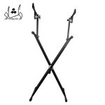 Black two-tier keyboard stand