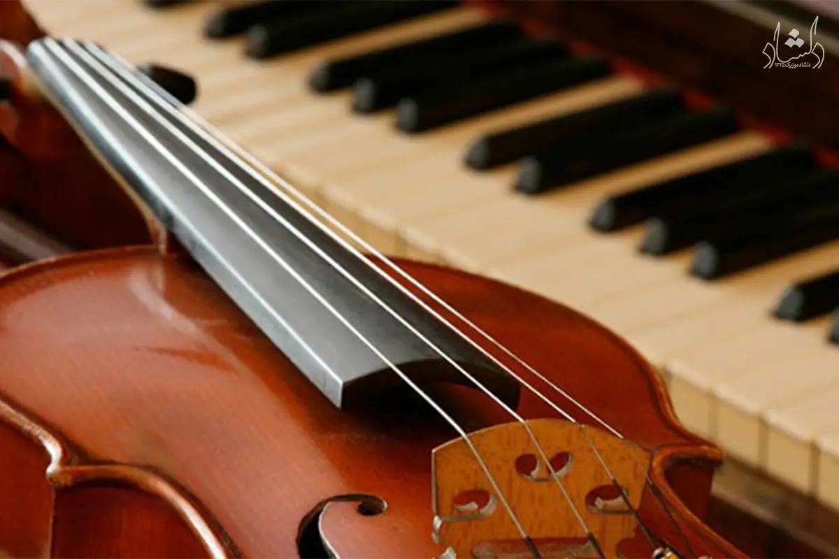 بررسی پیانو و ویولن