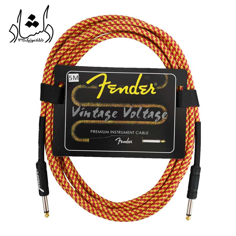 نارنجی کابل گیتار فندر 5 متری