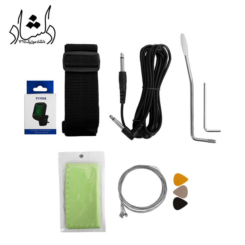 گیتار الکتیریک پکیج LEA مشکی تجهیزات