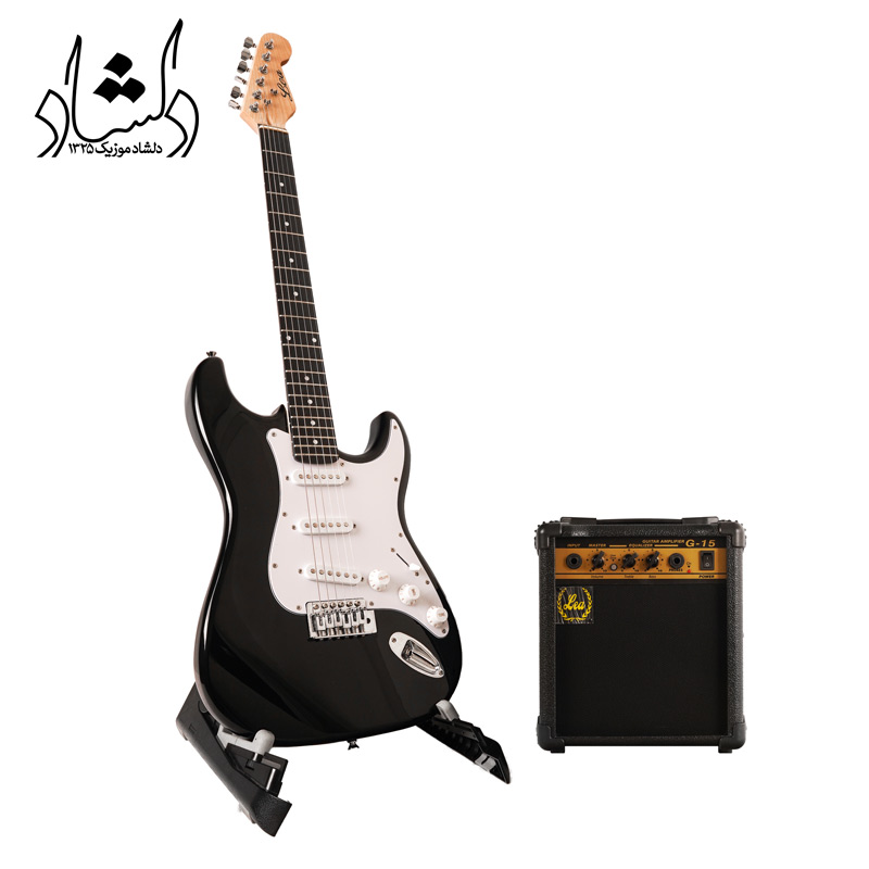 فروش انواع سازهای موسیقی ایرانی و خارجی گیتار الکتیریک پکیج LEA مشکی