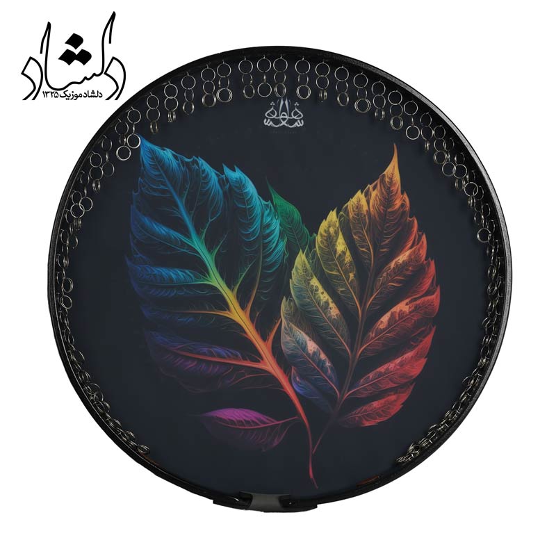 پوست دف شاهو طرح خزان دو برگی