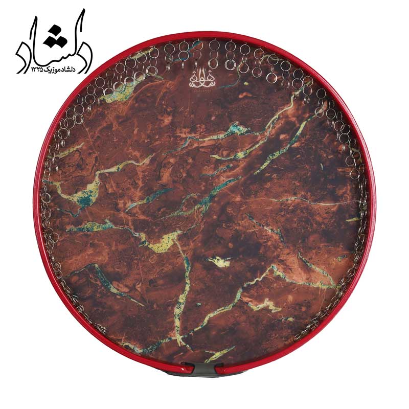 پوست دف شاهو طرح چهارفصل قرمز