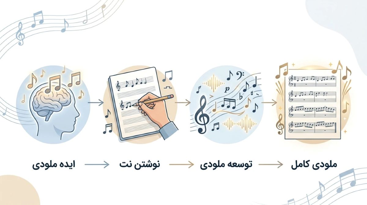 مراحل ساخت ملودی
