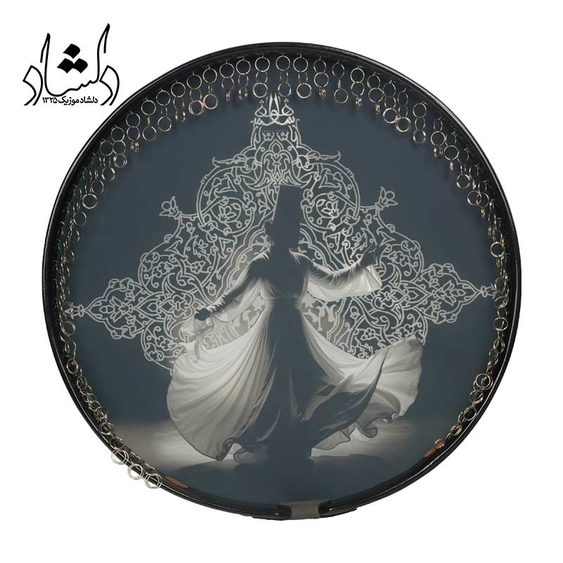 پشت دف شاهو طرح رقص سما مشکی