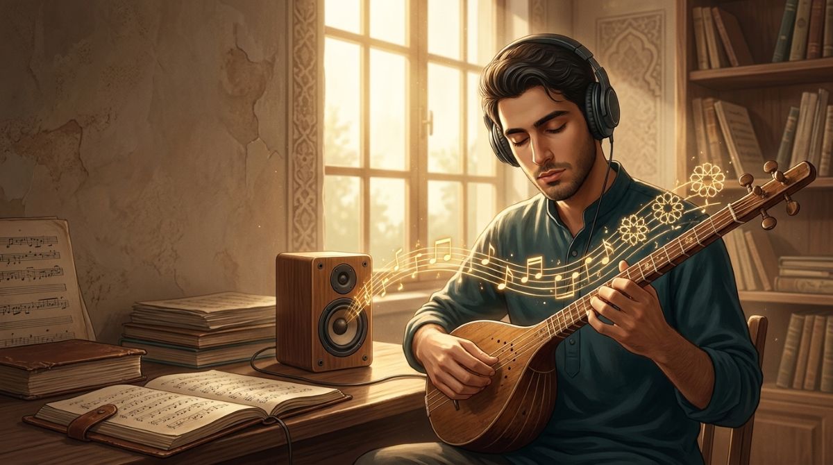چگونه آهنگی که میشنویم با سه تار بنوازیم